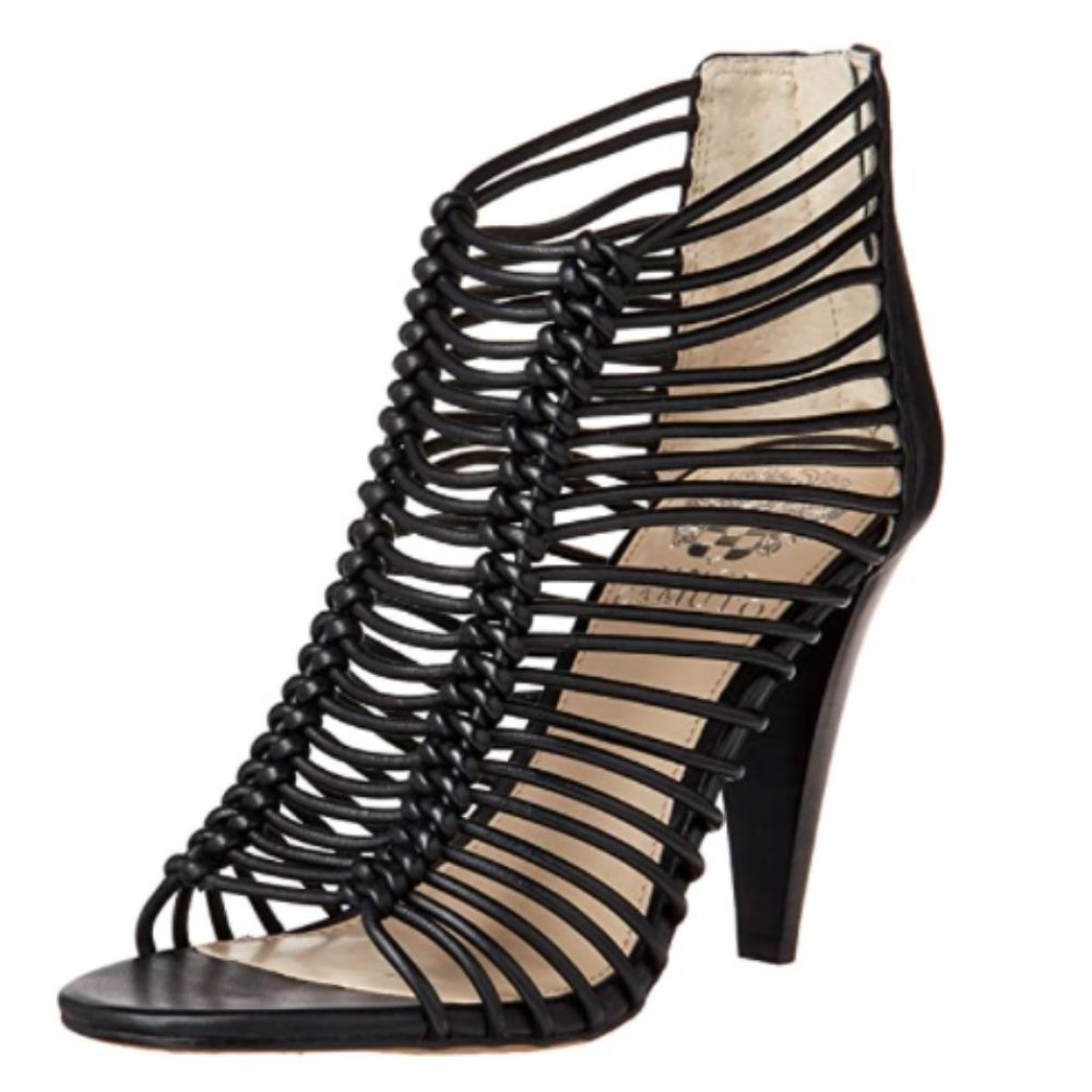 Vince Camuto Women's Alsandra Peep-Toe Cage Ankle